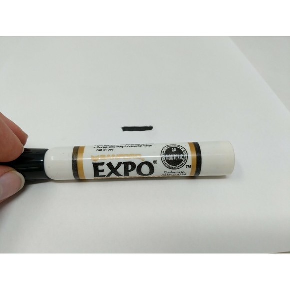 EXPO Dry-Erase Markers Sanford Potent Ketone 83000 VTG Made in USA Black Chisel - Picture 4 of 7